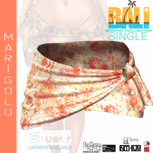 Black Gold Bali Sarong Set